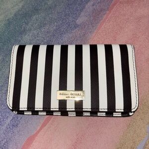 Henri Bendel Monochrome Striped Wallet